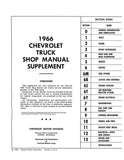 1966 Chevrolet Truck Shop Manual Supplement