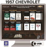 1957 Chevrolet & Corvette Shop Manuals, Sales Literature & Parts Books on USB