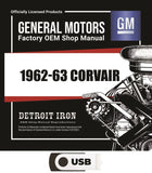 1962-1963 Corvair Shop Manuals, Sales Data & Parts Book on USB