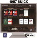 1957 Buick Shop Manuals, Sales Literature & Parts Books on USB