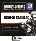 1950-1951 Cadillac Shop Manuals, Sales Data & Parts Books on USB