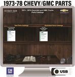 1973-1978 Chevrolet Trucks / GMC Trucks Parts Manuals (Only) on USB