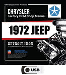 1972 Jeep Shop Manual & Sales Brochures on USB