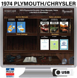 1974 Plymouth Chrysler Shop Manuals & Sales Literature on USB