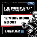 1977 Ford Lincoln Mercury Shop Manuals, Sales & Wiring Diagrams / Specs on USB