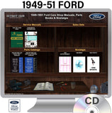 1949-1951 Ford Shop Manuals & Parts Books on CD