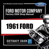 1961 Ford Shop Manuals, Sales Data & Parts Books on CD