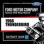 1966 Thunderbird Shop Manual, Sales Literature & Parts Books on CD