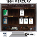 1964 Mercury Shop Manuals, Wiring Diagrams & Parts Books on USB