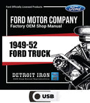 1949-1952 Ford Trucks Shop Manual on USB