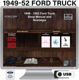 1949-1952 Ford Trucks Shop Manual on USB