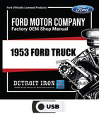 1953 Ford Truck Shop Manual on USB