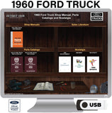 1960 Ford Truck Shop Manual & Parts Books on USB