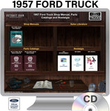 1957 Ford Truck Shop Manual & Parts Books on CD