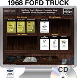 1968 Ford Truck / Van Shop Manuals & Wiring Diagrams on CD