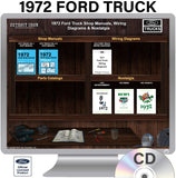 1972 Ford Truck Shop Manuals & Wiring Diagrams on CD