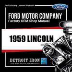 1959 Lincoln Shop Manuals, Sales Data & Parts Books on CD