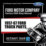 1957-1967 Ford Truck Parts Manuals (Only) on CD