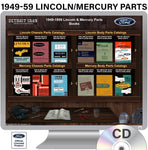 1949-1959 Lincoln/Mercury Parts Manuals (Only) on CD