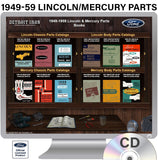 1949-1959 Lincoln/Mercury Parts Manuals (Only) on CD