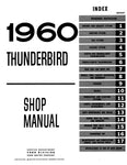 1960 Ford Thunderbird Shop Manual