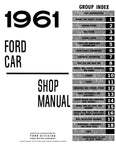 1961 Ford Car Shop Manual