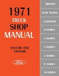 1971 Ford Truck Shop Manual - 5 Volumes