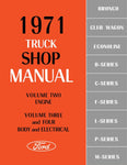 1971 Ford Truck Shop Manual - 5 Volumes