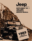 1983 Jeep Technical Service Manual Supplement