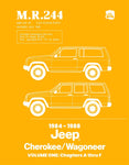 1984 - 1988 Jeep Cherokee / Wagoneer Shop Manual - M.R.244