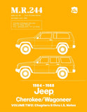 1984 - 1988 Jeep Cherokee / Wagoneer Shop Manual - M.R.244