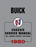 1980 Buick Chassis Service Manual - Includes 11x26 inch COLOR Wiring Diagrams