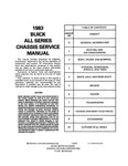 1983 Buick Service Manual All Models - 2 Volume Set