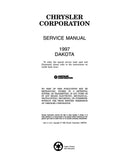 1997 Dodge Dakota Truck Shop Manual