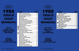 1988 Ford F-Series Truck, Bronco & Econoline Shop Manual Set - Volumes A, B, & F