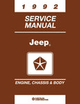 1992 Jeep Shop Manual - 2 Volumes